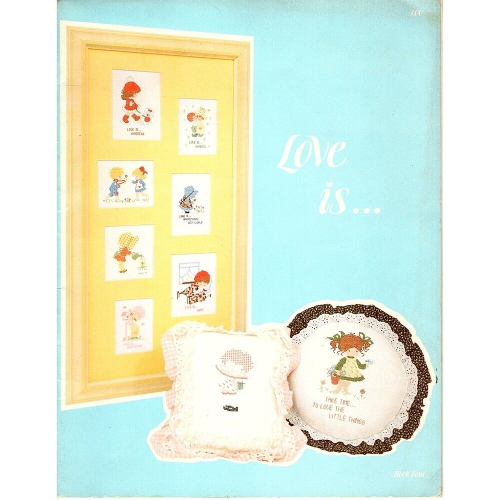 Busy Hands Love Is...Book 4 Patterns for Counted Cross Stitch 1976